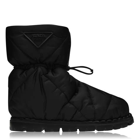 prada logo quilted boots|prada snakeskin boots.